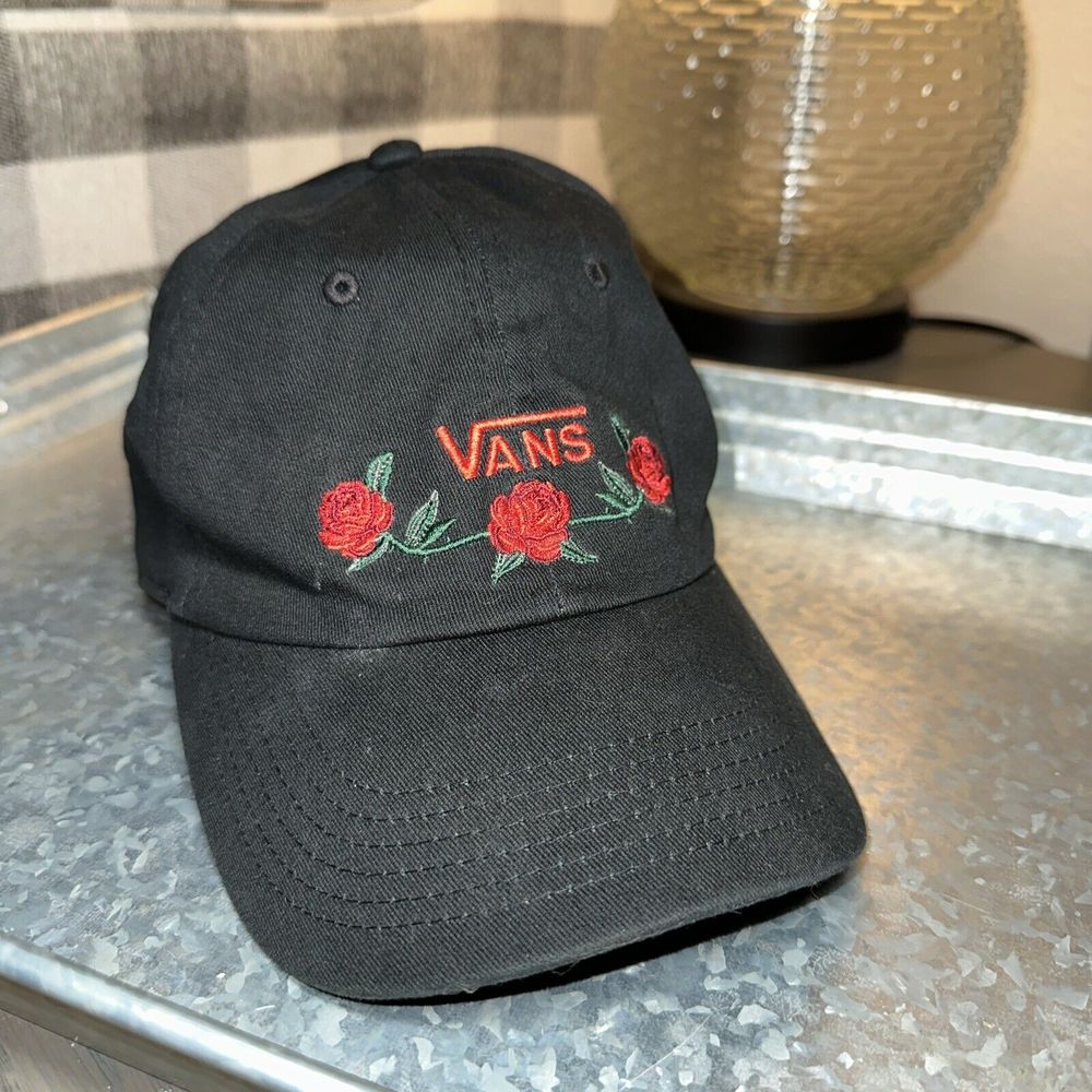 VANS Roses Rose Adjustable Cap Hat Dad Style Baseball